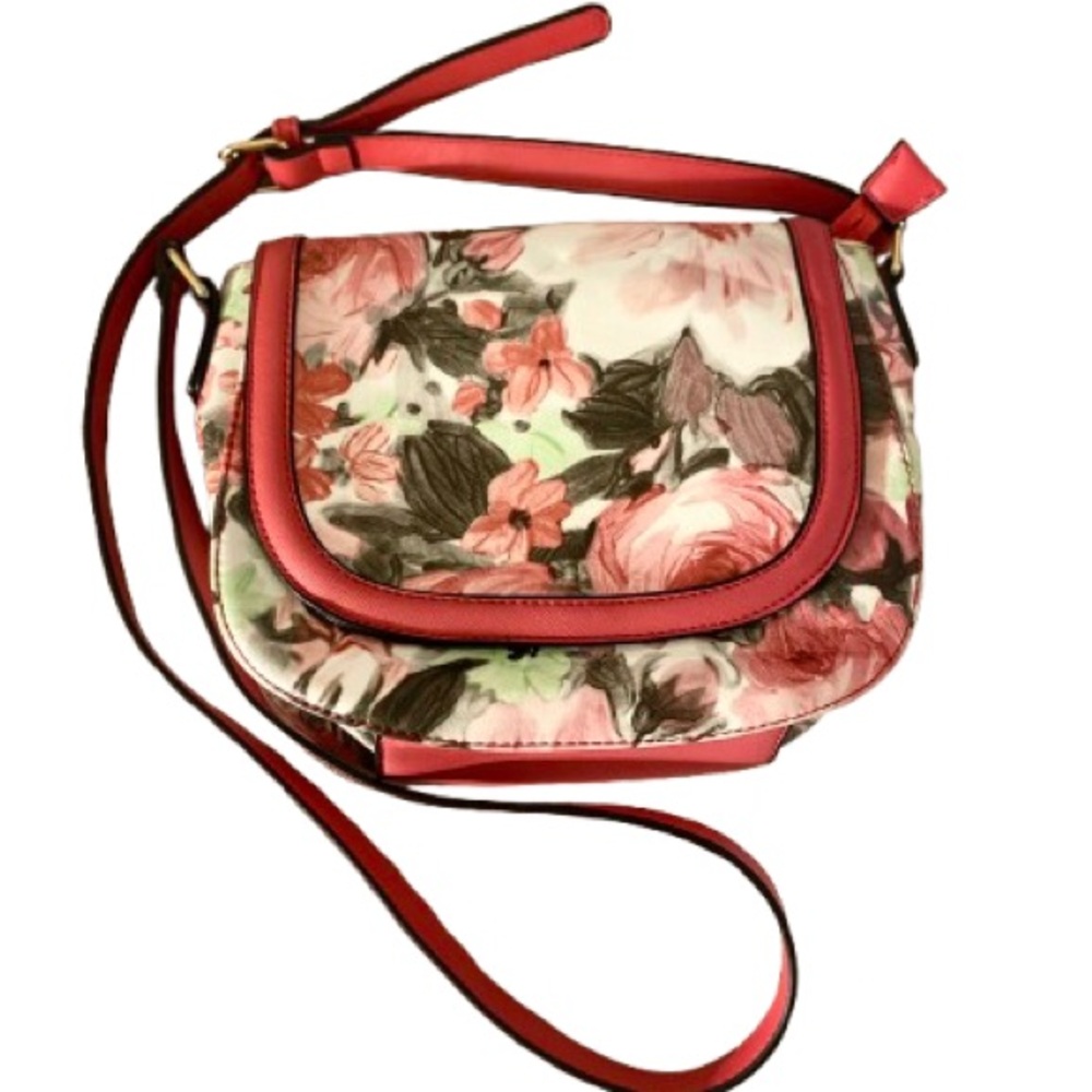 💙 Denver Hayes Floral Pink Crossbody Purse/Bag
